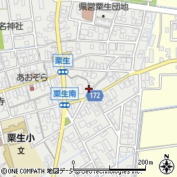石川県能美市粟生町（ホ）周辺の地図