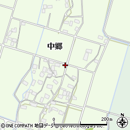 栃木県真岡市中郷周辺の地図