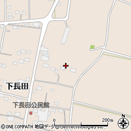 栃木県下野市下長田周辺の地図