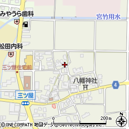 石川県能美市三ツ屋町周辺の地図