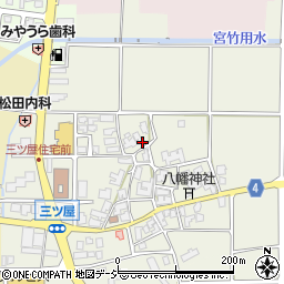 石川県能美市三ツ屋町周辺の地図