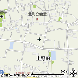 群馬県北群馬郡吉岡町上野田周辺の地図
