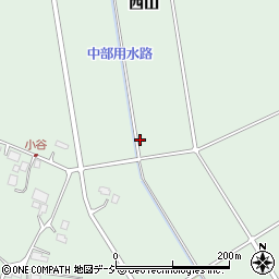 長野県大町市常盤西山周辺の地図