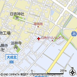 石川県能美市大成町イ周辺の地図
