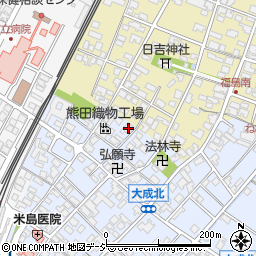石川県能美市大成町イ121周辺の地図