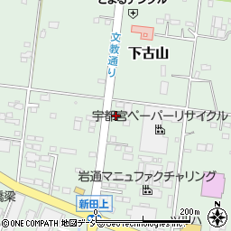 栃木県下野市下古山3304-1周辺の地図