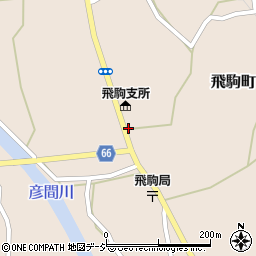 栃木県佐野市飛駒町1577周辺の地図