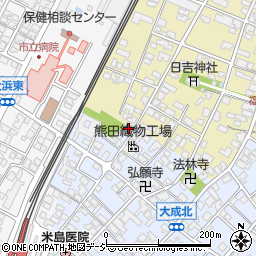 石川県能美市大成町イ126周辺の地図