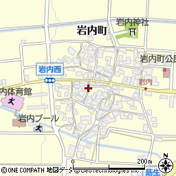 石川県能美市岩内町イ周辺の地図