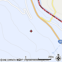 岐阜県飛騨市神岡町中山周辺の地図