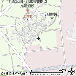 石川県能美市上清水町周辺の地図