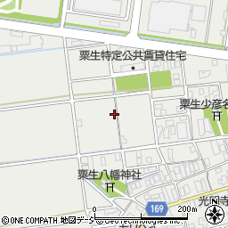 石川県能美市粟生町ヌ周辺の地図