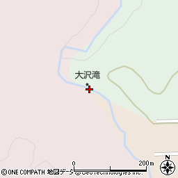 大沢滝周辺の地図