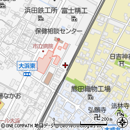 石川県能美市大浜町テ周辺の地図