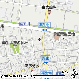石川県能美市粟生町ト周辺の地図