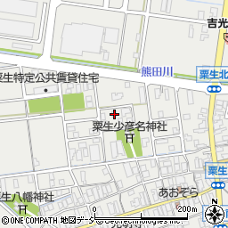 石川県能美市粟生町中周辺の地図