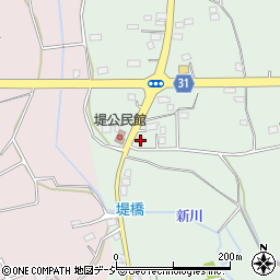 茨城県那珂市堤651-1周辺の地図