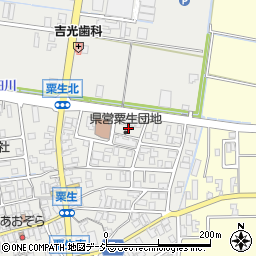 石川県能美市粟生町ヘ周辺の地図