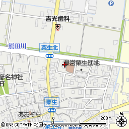 粟生児童公園周辺の地図
