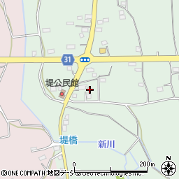 茨城県那珂市堤652-1周辺の地図