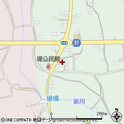 茨城県那珂市堤652周辺の地図