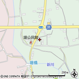 茨城県那珂市堤652周辺の地図