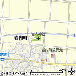 岩内神社周辺の地図