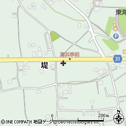 茨城県那珂市堤601周辺の地図