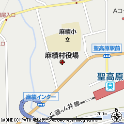 長野県東筑摩郡麻績村周辺の地図