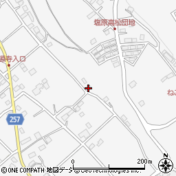 群馬県みどり市大間々町塩原171周辺の地図