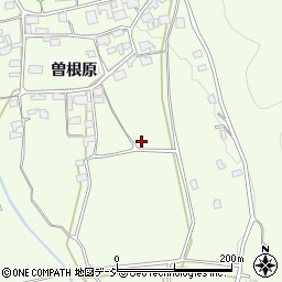 長野県大町市社曽根原周辺の地図
