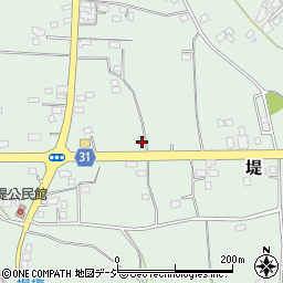 茨城県那珂市堤657周辺の地図