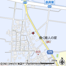 石川県能美市赤井町ホ周辺の地図