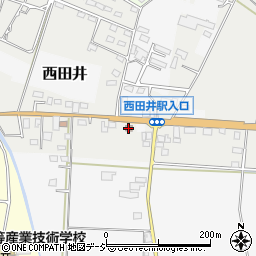 真岡西田井郵便局周辺の地図