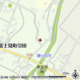 群馬県前橋市富士見町引田121周辺の地図