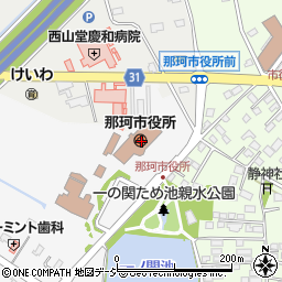 茨城県那珂市周辺の地図