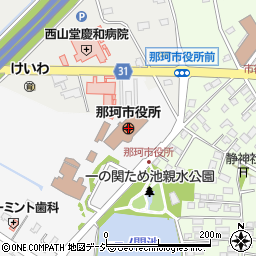 茨城県那珂市周辺の地図