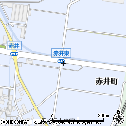 石川県能美市赤井町ヲ周辺の地図