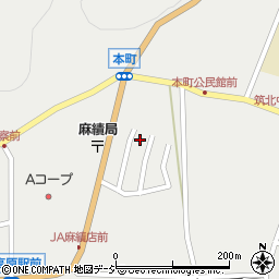 長野県東筑摩郡麻績村麻本町周辺の地図