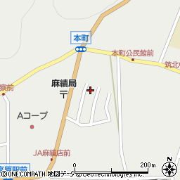 長野県麻績村（東筑摩郡）麻（本町）周辺の地図