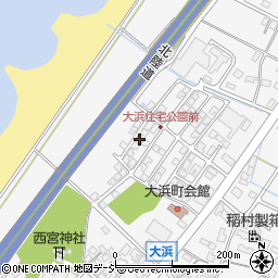 石川県能美市大浜町ク周辺の地図