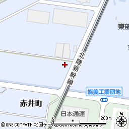 石川県能美市赤井町は周辺の地図