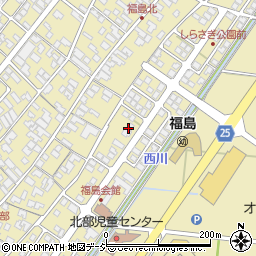 石川県能美市福島町周辺の地図