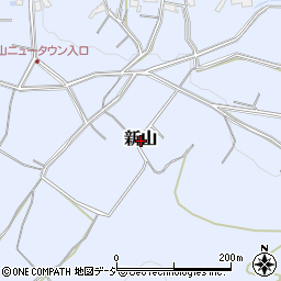 長野県千曲市新山周辺の地図