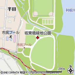 坂東橋緑地公園周辺の地図