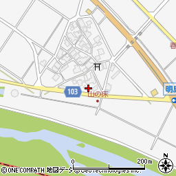 石川県白山市明島町ム60周辺の地図