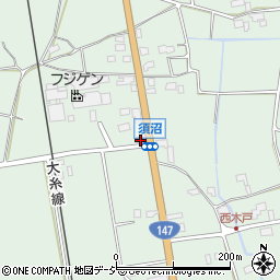 長野県大町市常盤3684周辺の地図