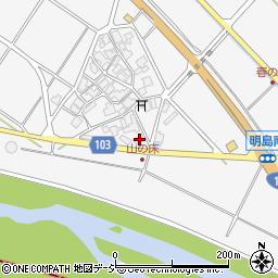 石川県白山市明島町ム65周辺の地図