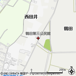 鶴田第三公民館周辺の地図