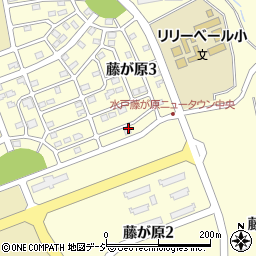 茨城県水戸市藤が原3丁目8周辺の地図